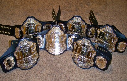 A batch of UFC championships made for Zuffa, LLC