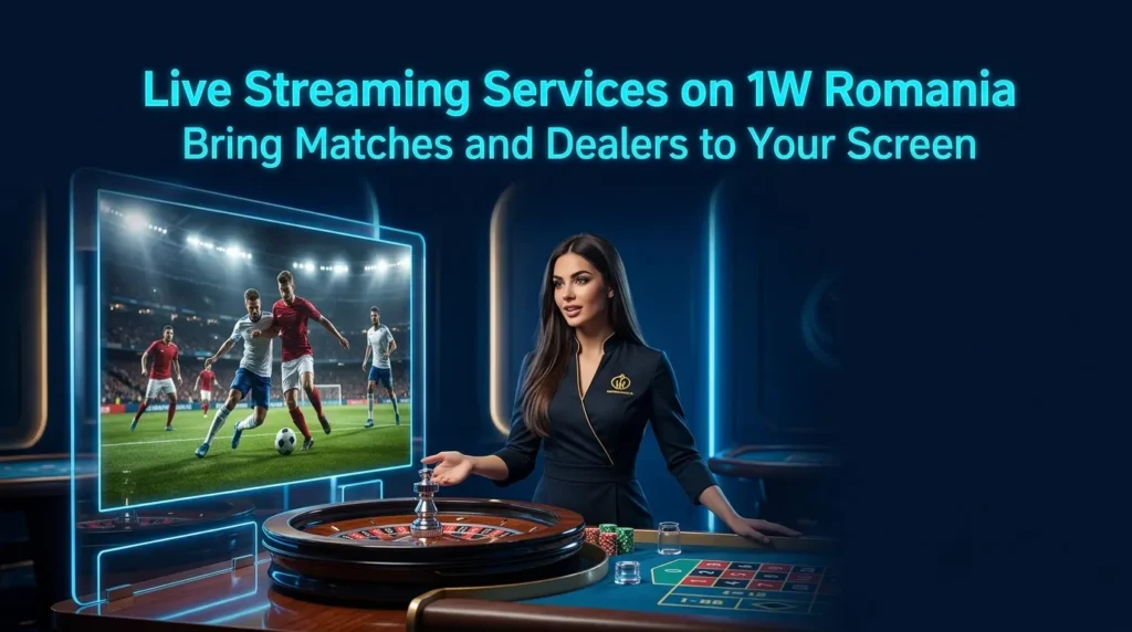 Live Streaming Services on 1W Romania Bring Matches and Dealers to Your Screen